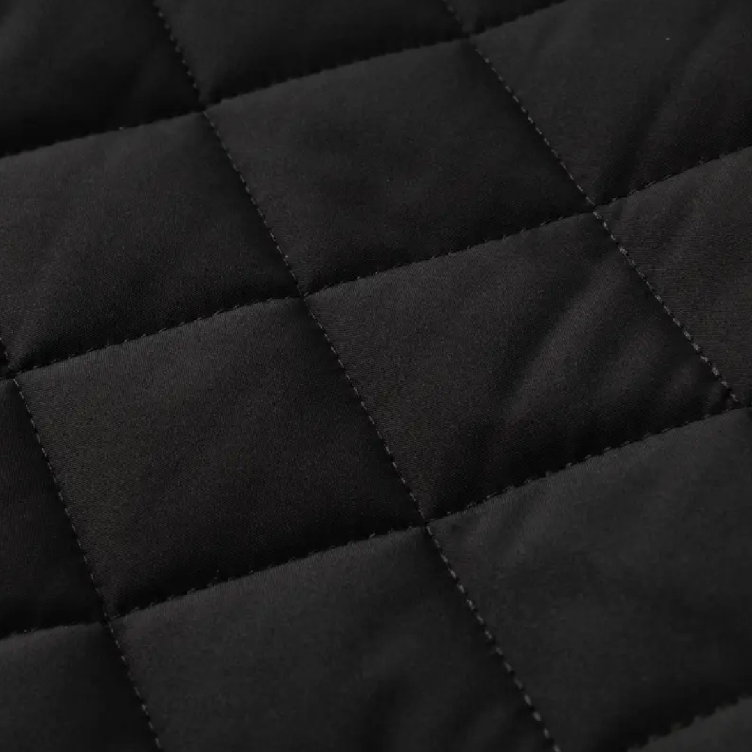 MEN’S FLEECE-LINED QUILTED JACKET