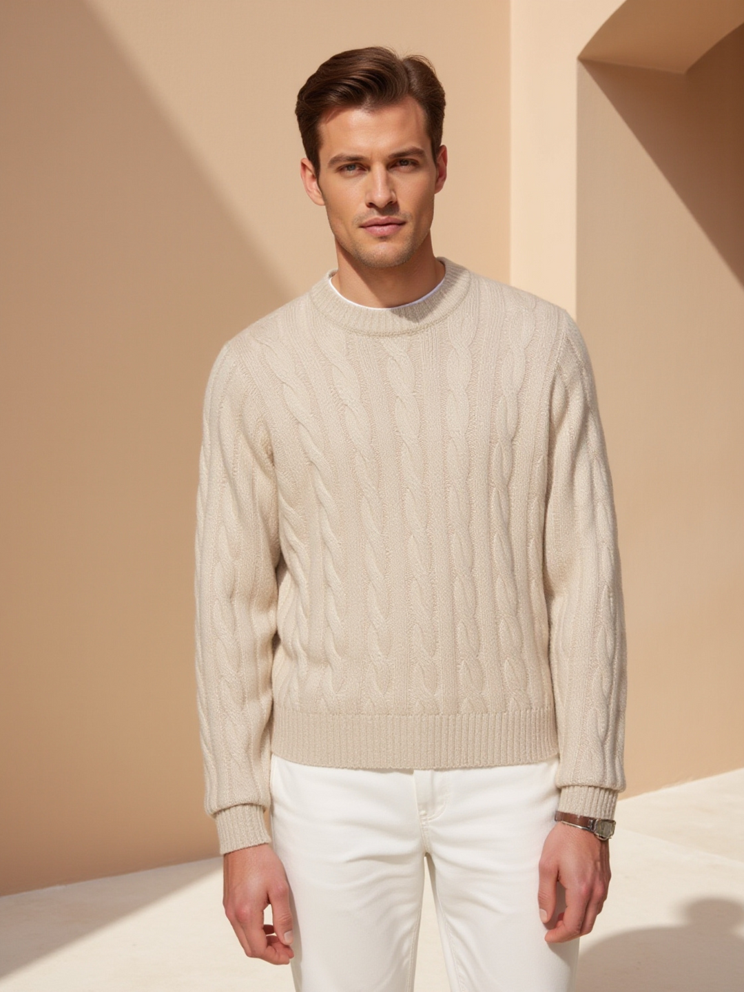 Men’s Knit Cable Sweater