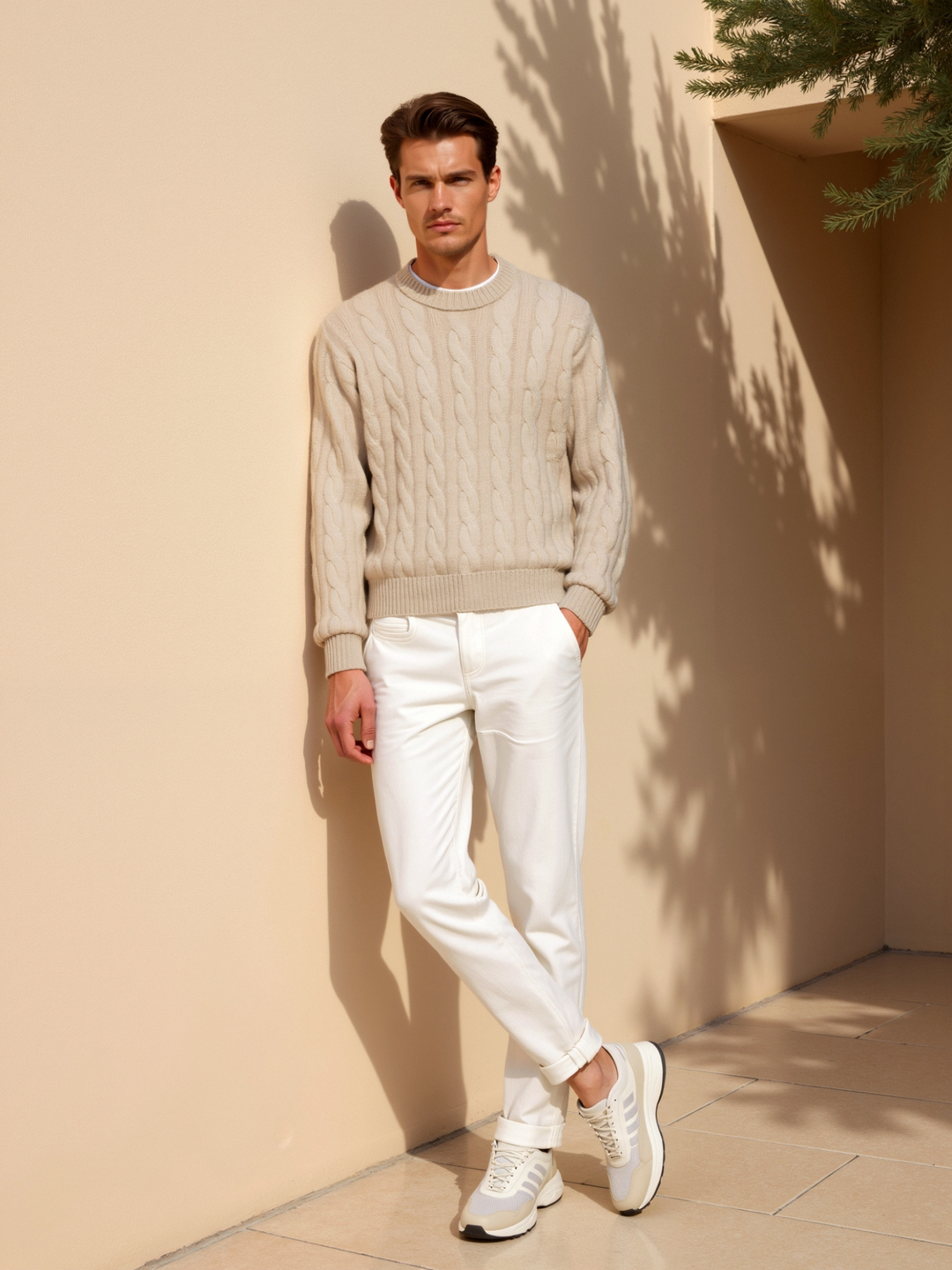 Men’s Knit Cable Sweater