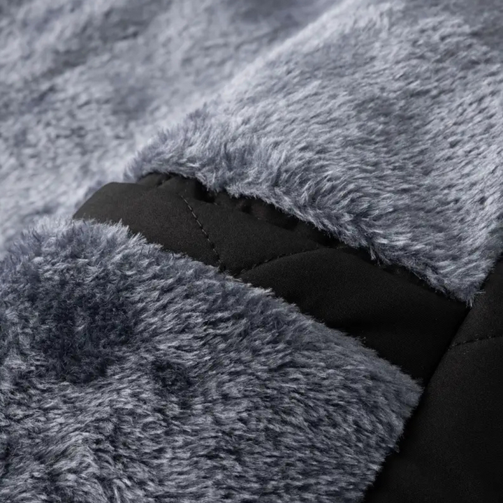 MEN’S FLEECE-LINED QUILTED JACKET