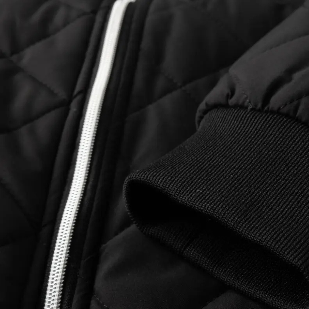 MEN’S FLEECE-LINED QUILTED JACKET