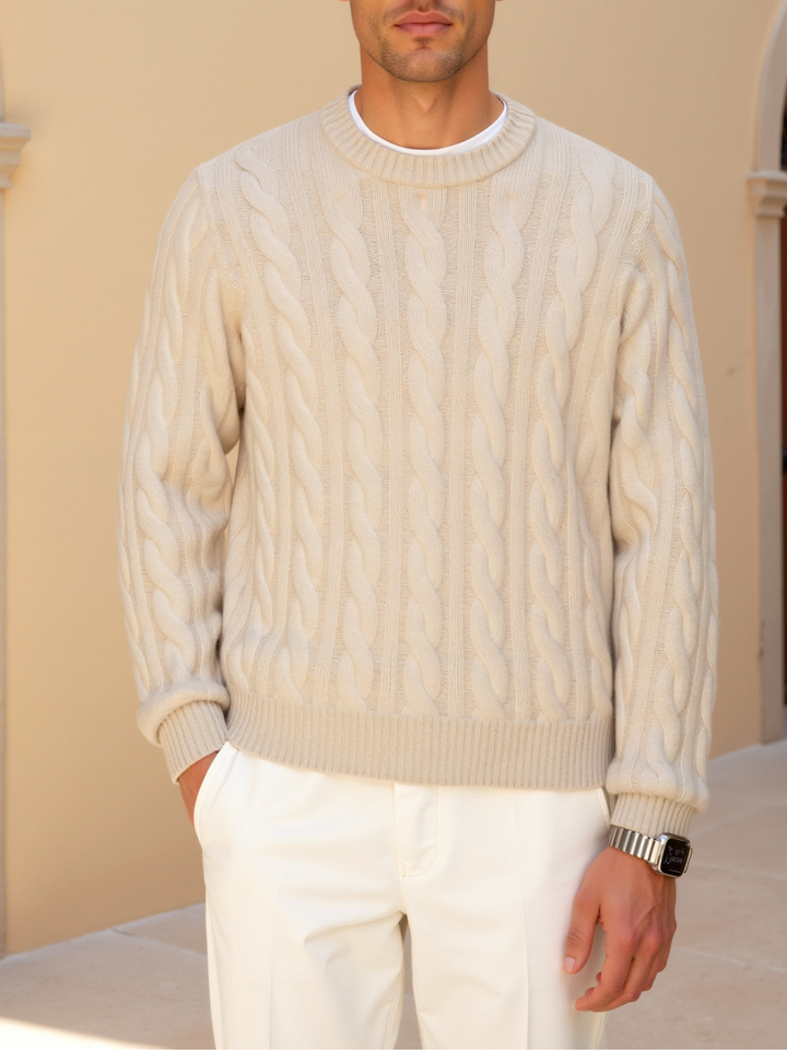 Men’s Knit Cable Sweater