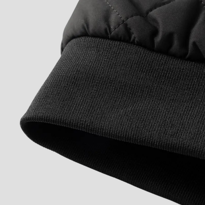 MEN’S FLEECE-LINED QUILTED JACKET