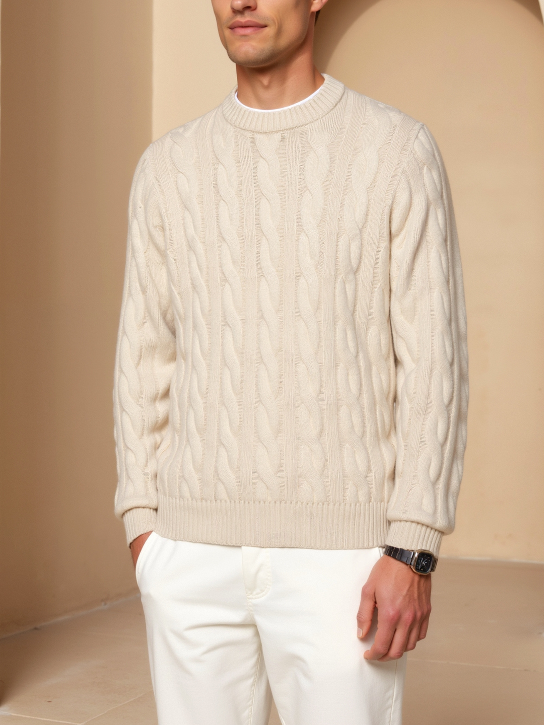 Men’s Knit Cable Sweater