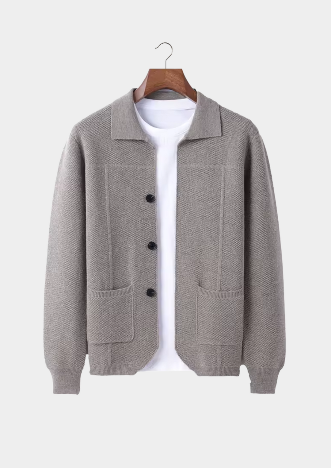 Men’s Knit Button Overshirt