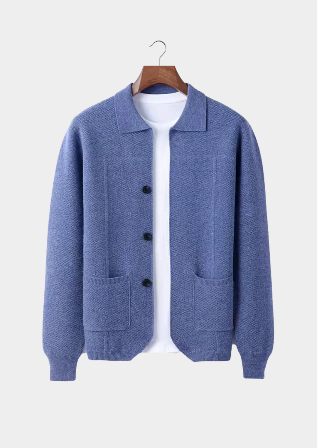 Men’s Knit Button Overshirt