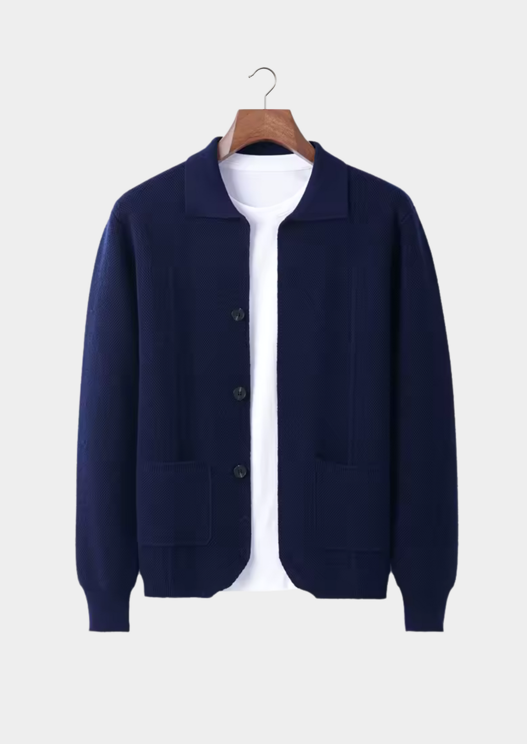 Men’s Knit Button Overshirt