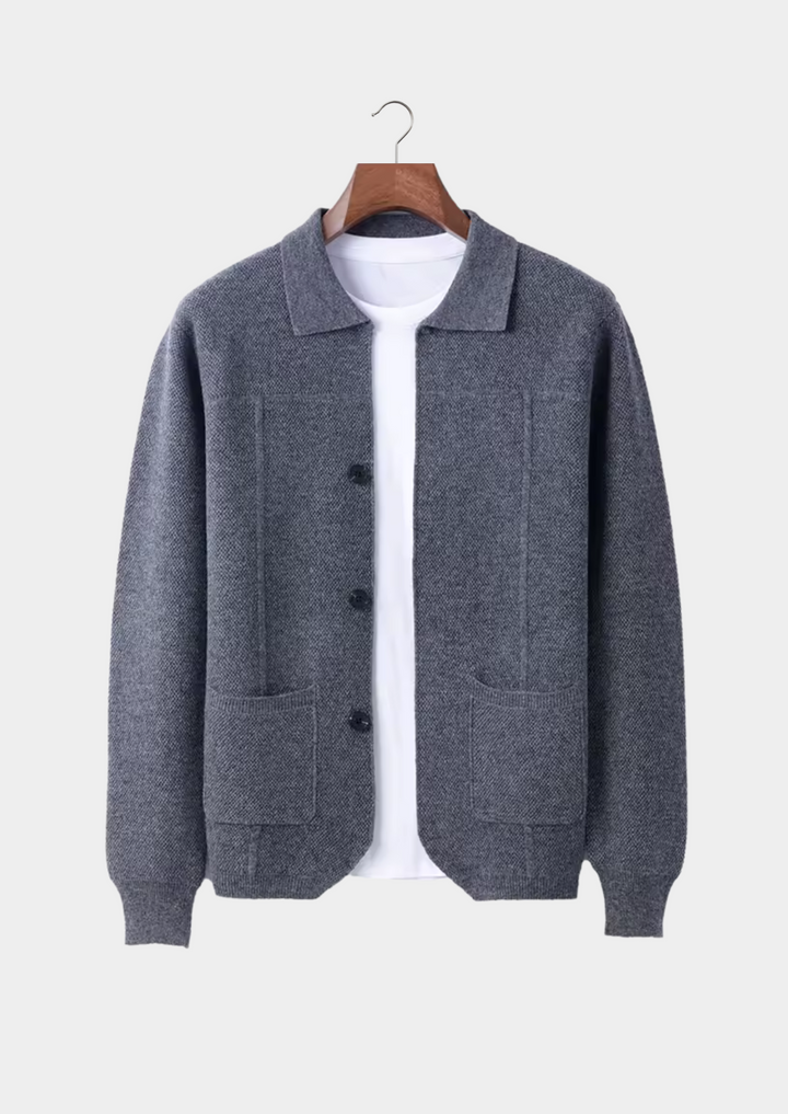 Men’s Knit Button Overshirt