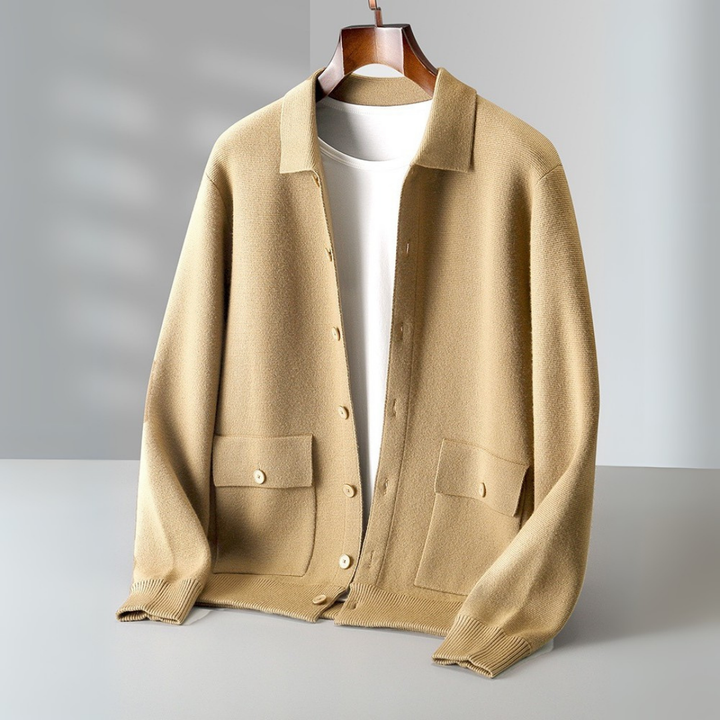 Men’s Wool Blend Knit Cardigan