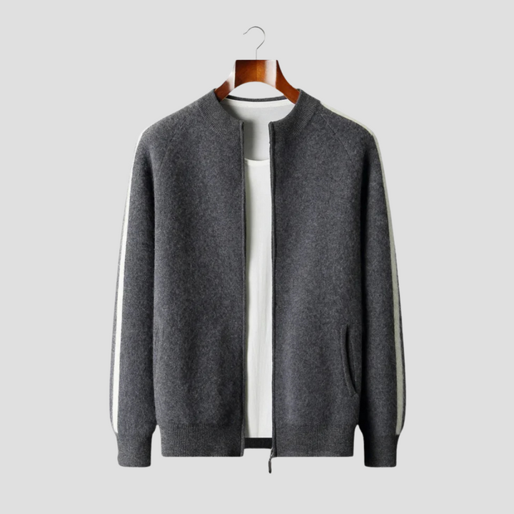 Men’s Merino Wool Blend Knit Cardigan
