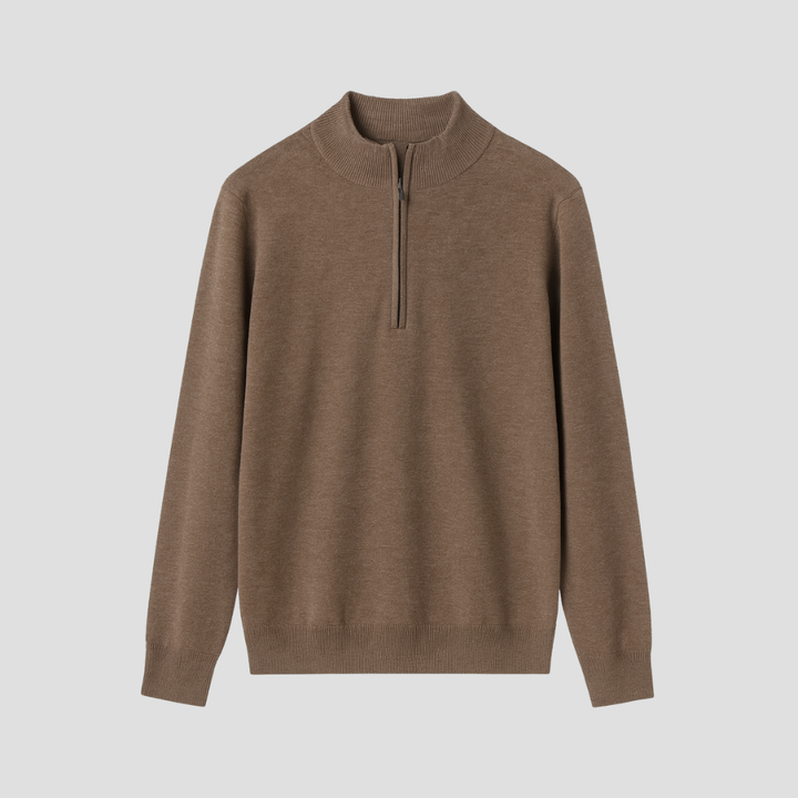 Men’s Ribbed Knit Half-Zip Jumper