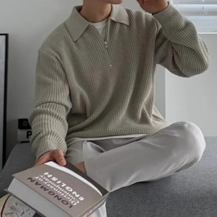 Men’s Half Zip Knit Sweater