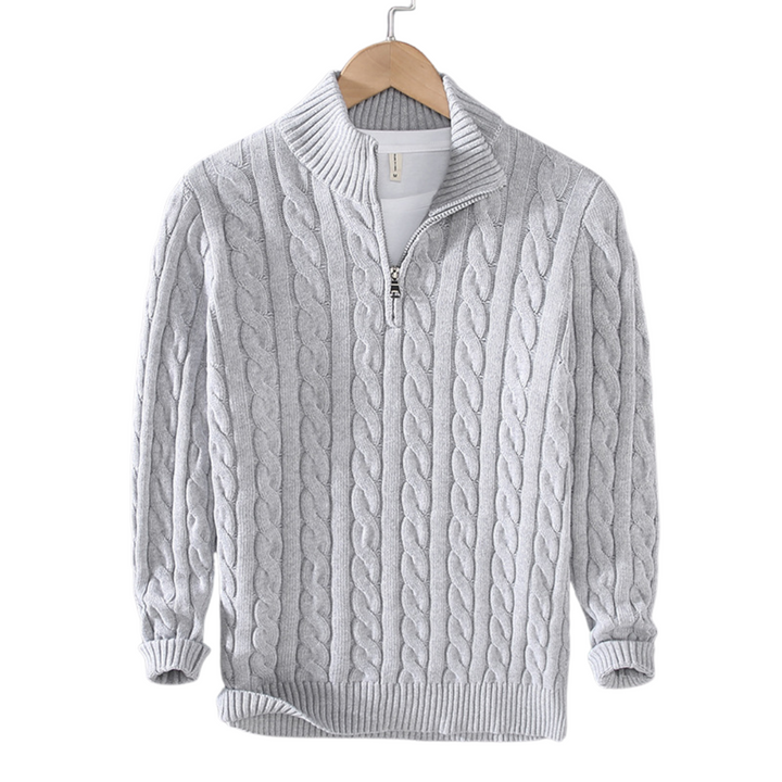Men’s Half Zip Cotton Sweater