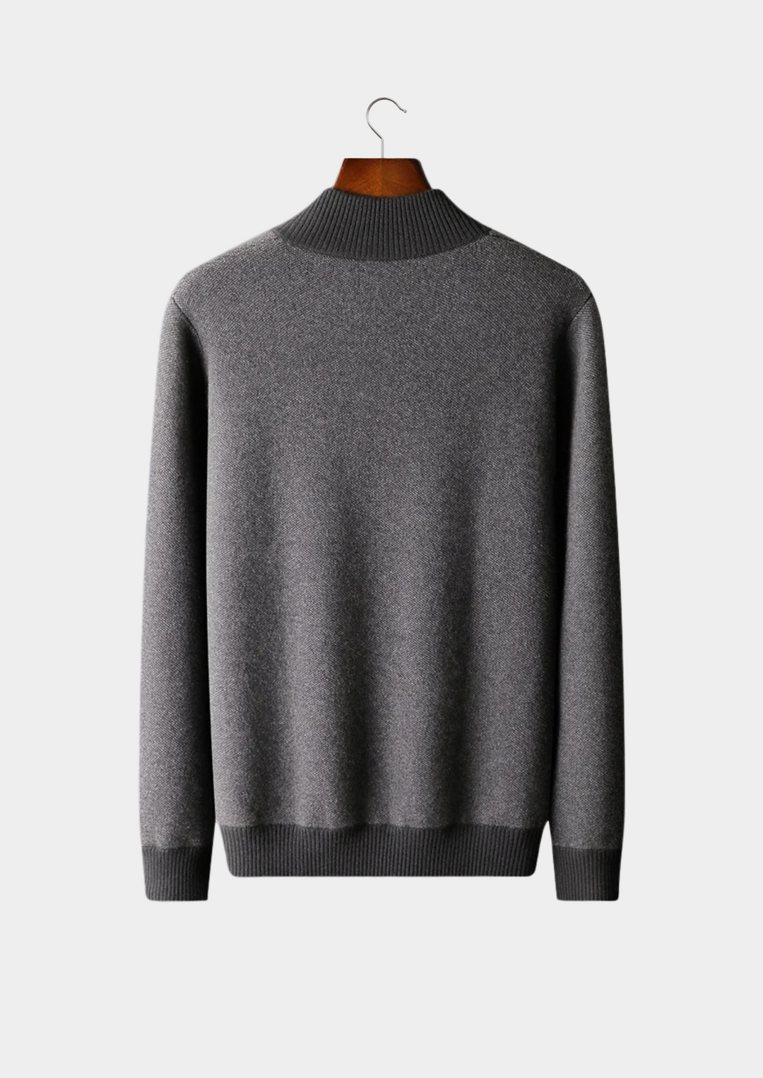 Men’s Knit Jacquard Zip Cardigan