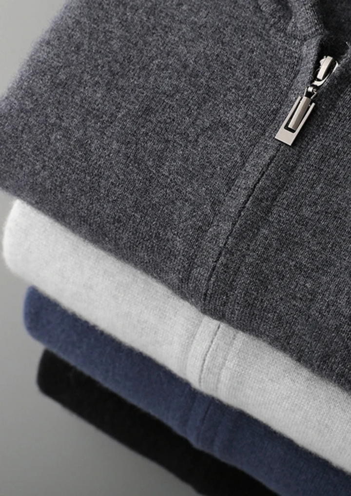 Men’s Knit Zipper Hoodie