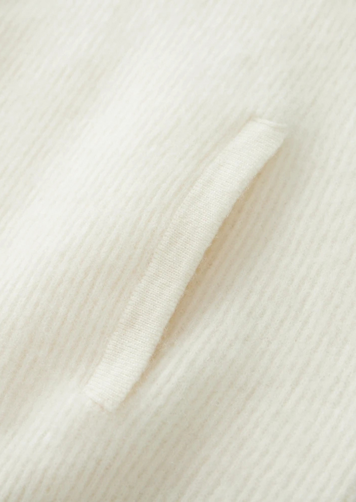 Men’s Wool Ribbed Zip Cardigan