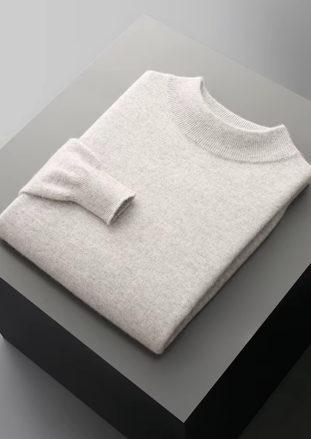 Men’s Merino Wool Mockneck Sweater