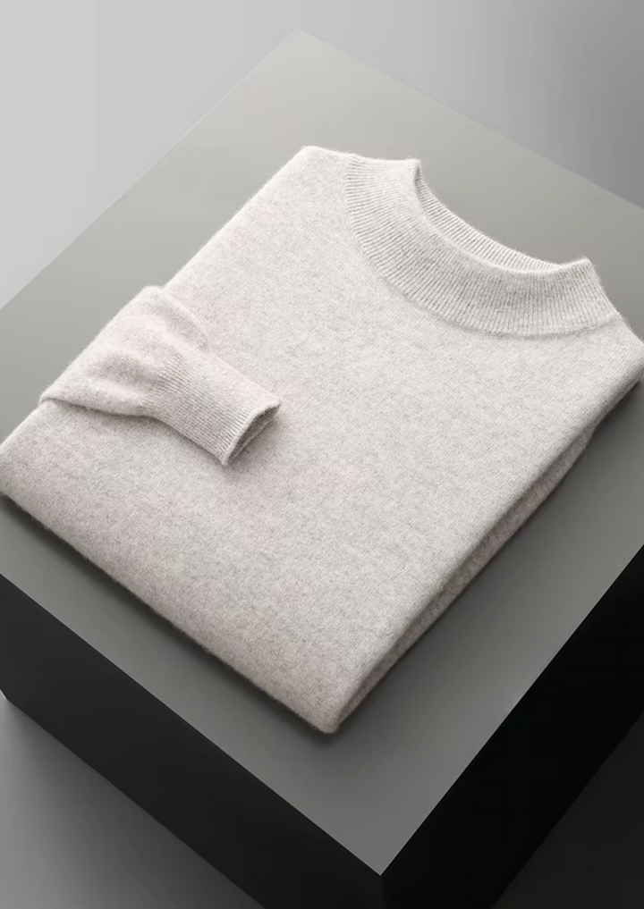 Men’s Merino Wool Mockneck Sweater