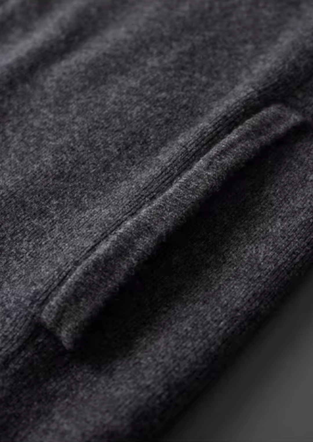 Men’s Wool Ribbed Polo Cardigan