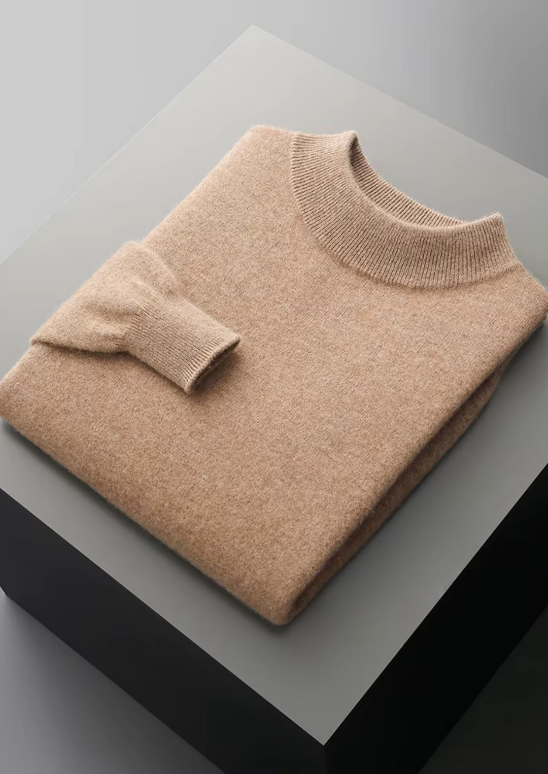 Men’s Merino Wool Mockneck Sweater
