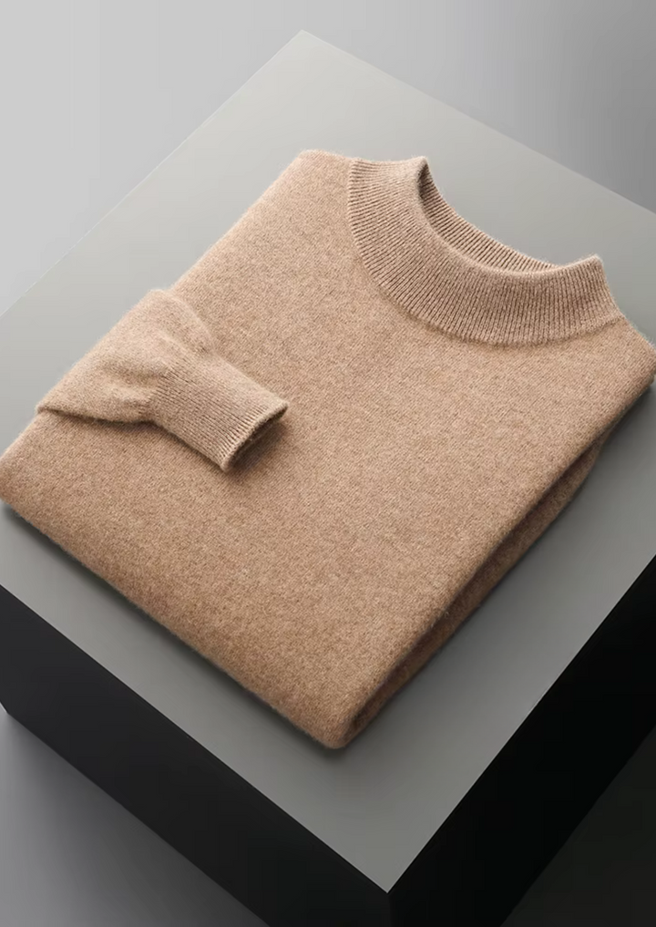 Men’s Merino Wool Mockneck Sweater