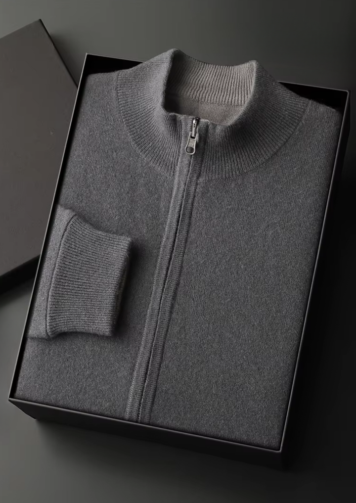 Men’s Wool Zip Cardigan
