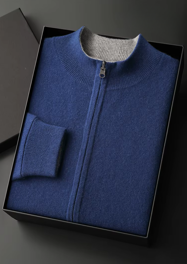 Men’s Wool Zip Cardigan