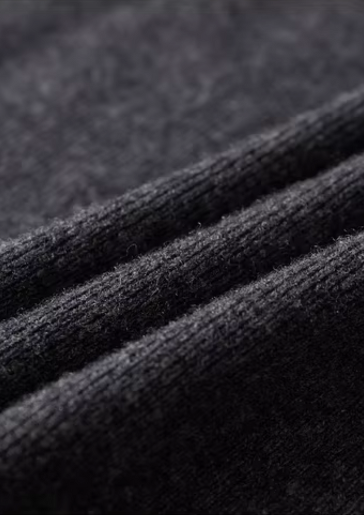 Men’s Wool Ribbed Polo Cardigan