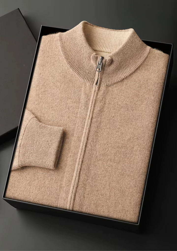 Men’s Wool Zip Cardigan