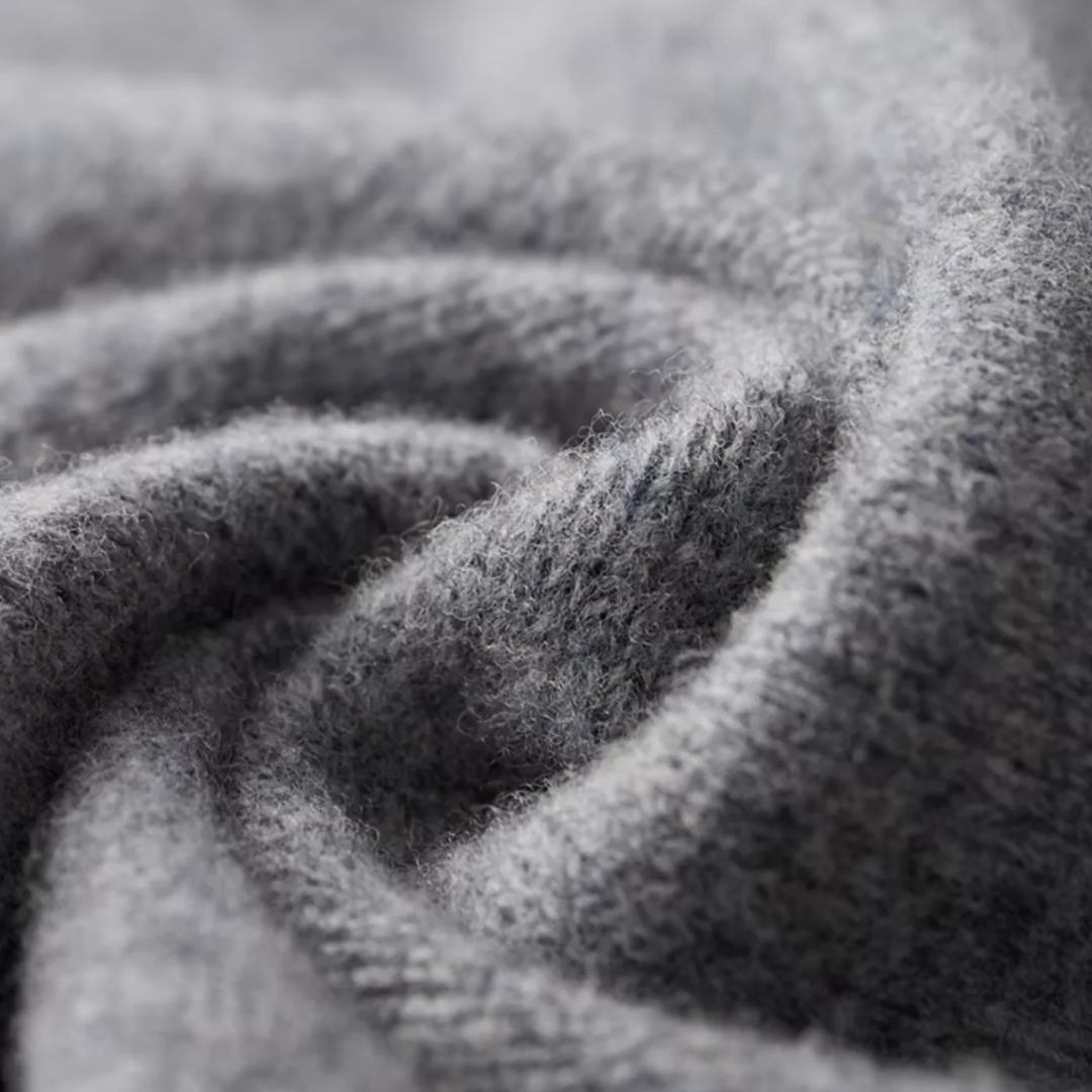 Men’s Two Tone Merino Wool Zip Cardigan