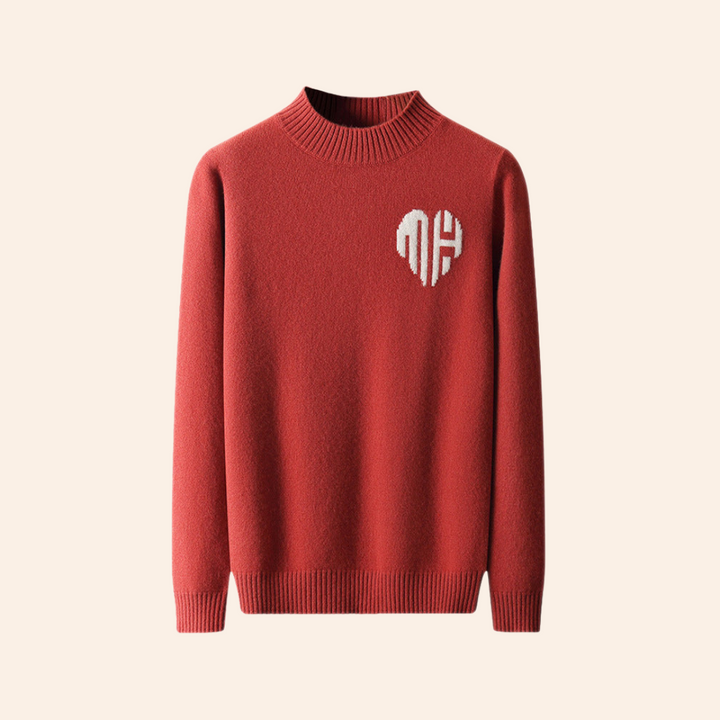 Men’s Knit Heart Sweater