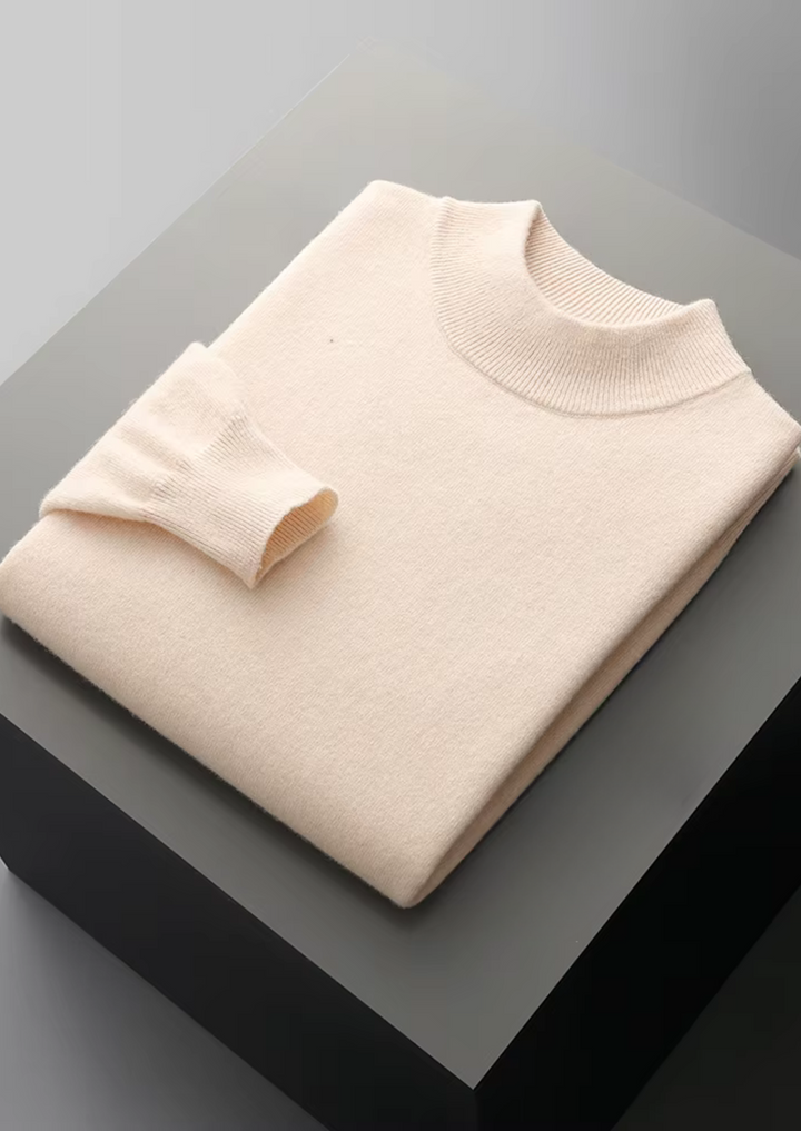 Men’s Merino Wool Mockneck Sweater