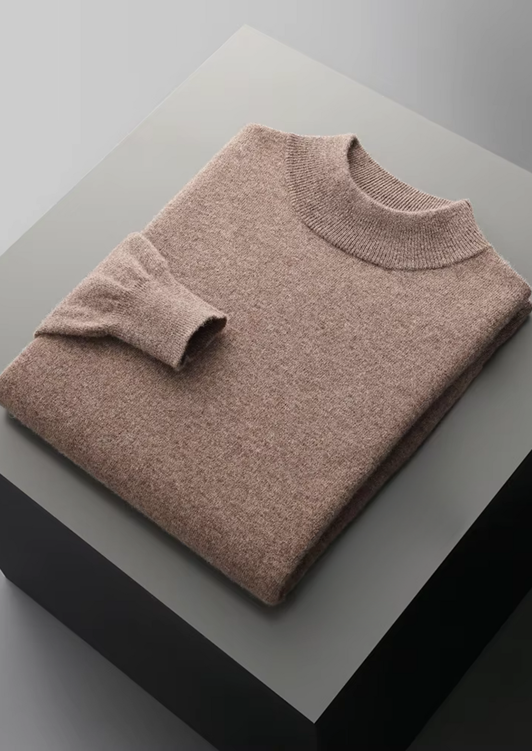 Men’s Merino Wool Mockneck Sweater