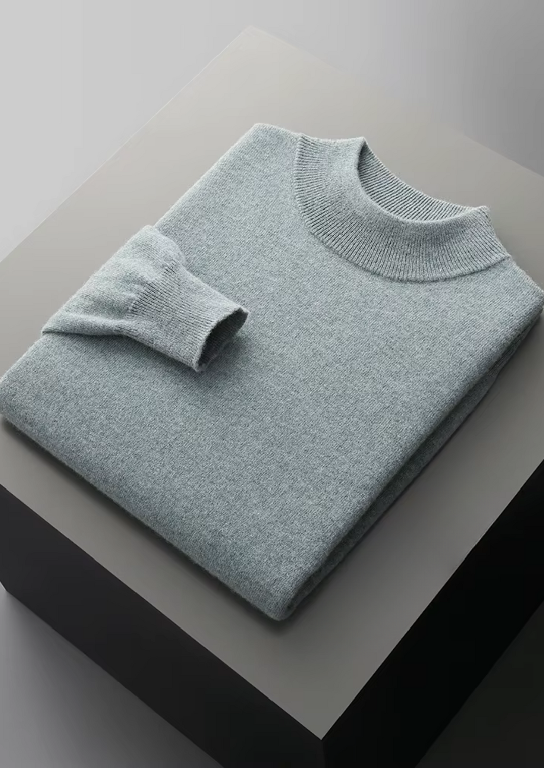 Men’s Merino Wool Mockneck Sweater