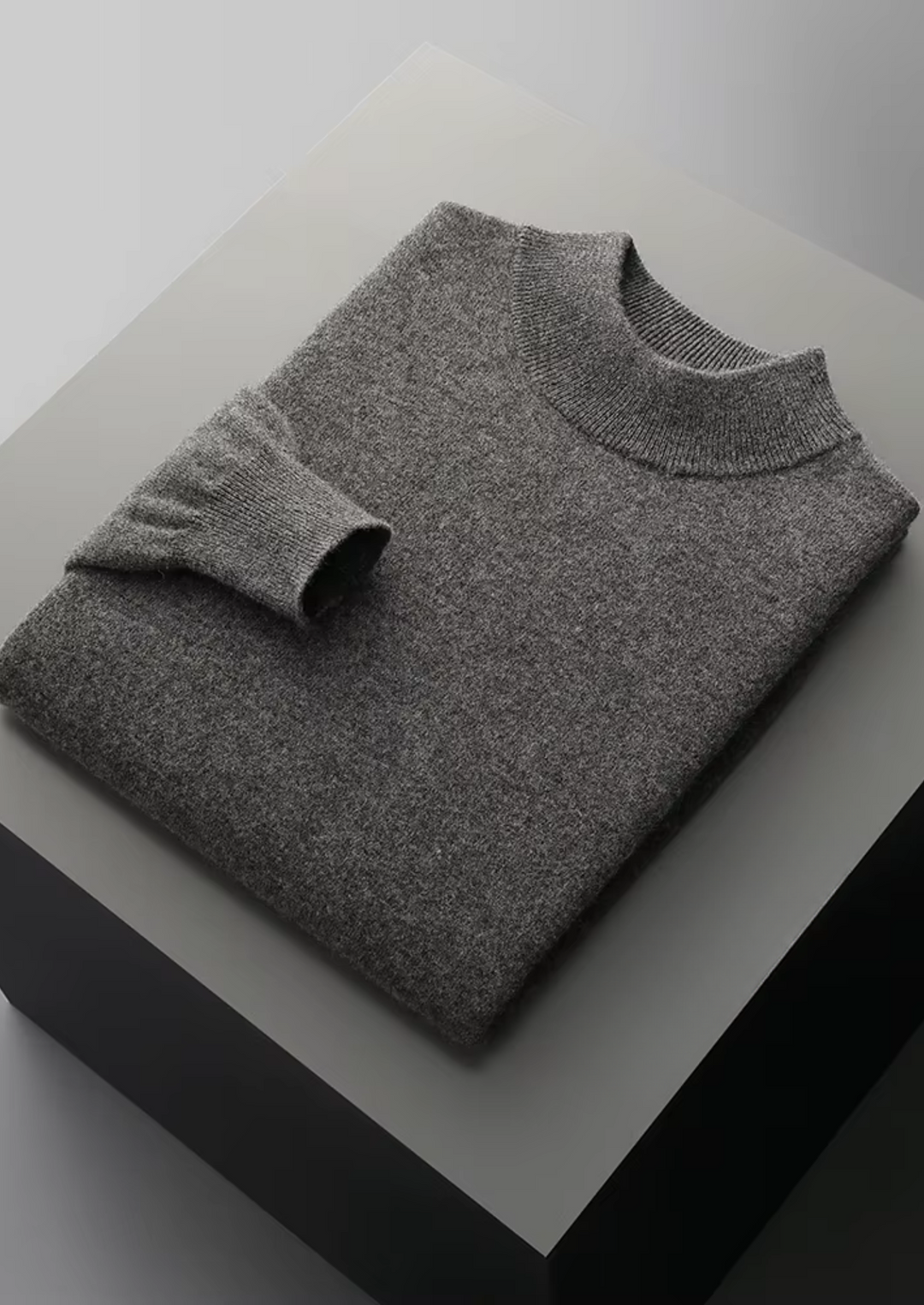 Men’s Merino Wool Mockneck Sweater