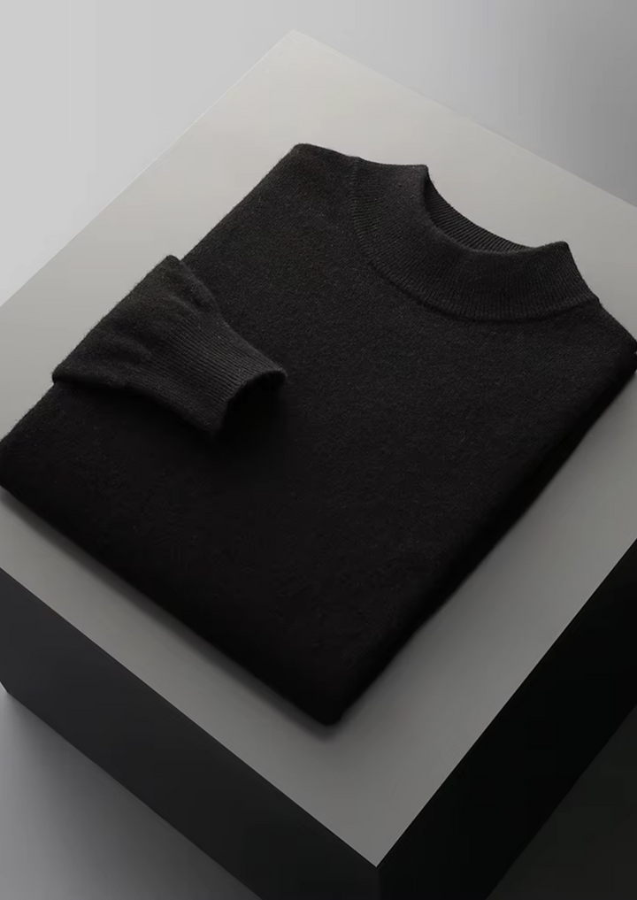 Men’s Merino Wool Mockneck Sweater
