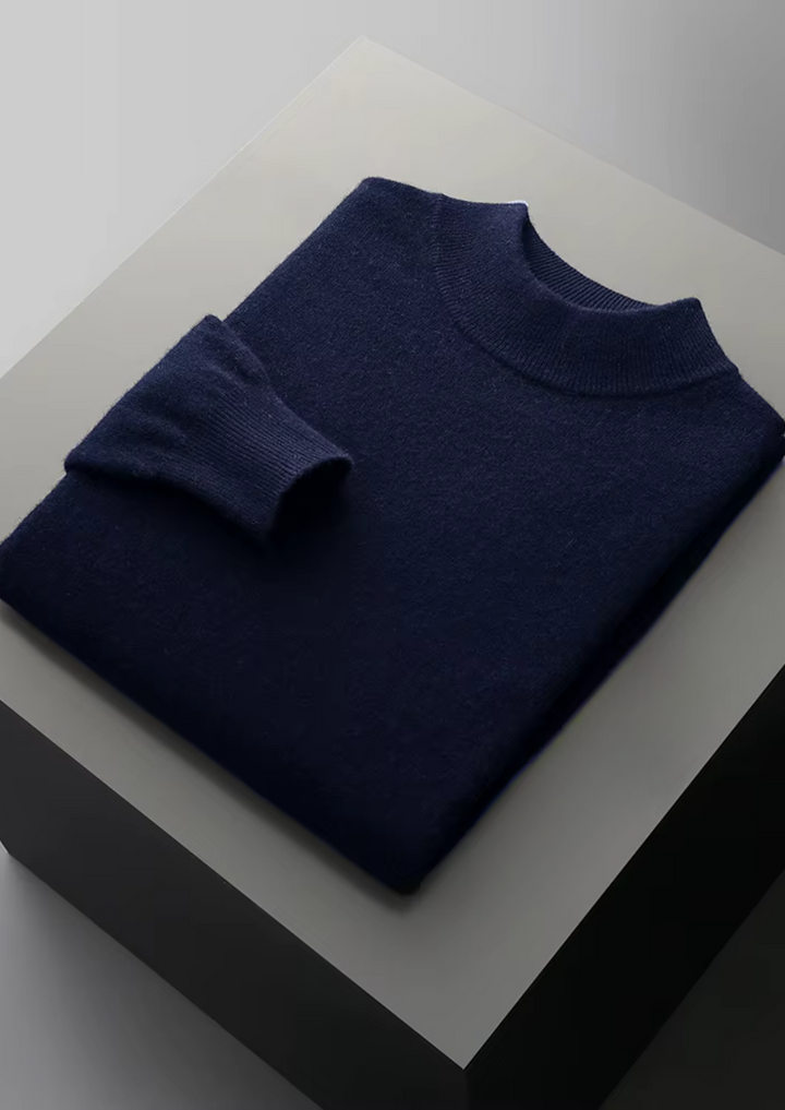 Men’s Merino Wool Mockneck Sweater