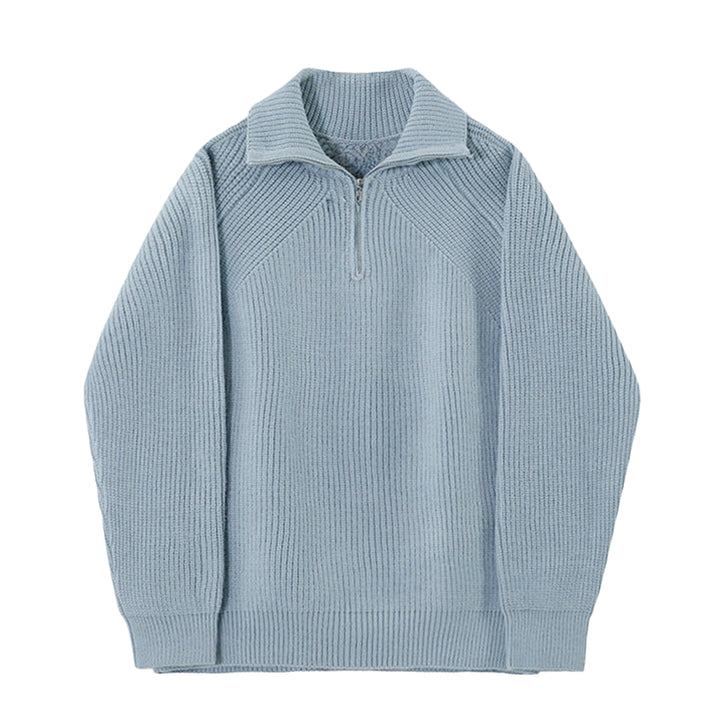 Men’s Knitted Quarter Zip Sweater