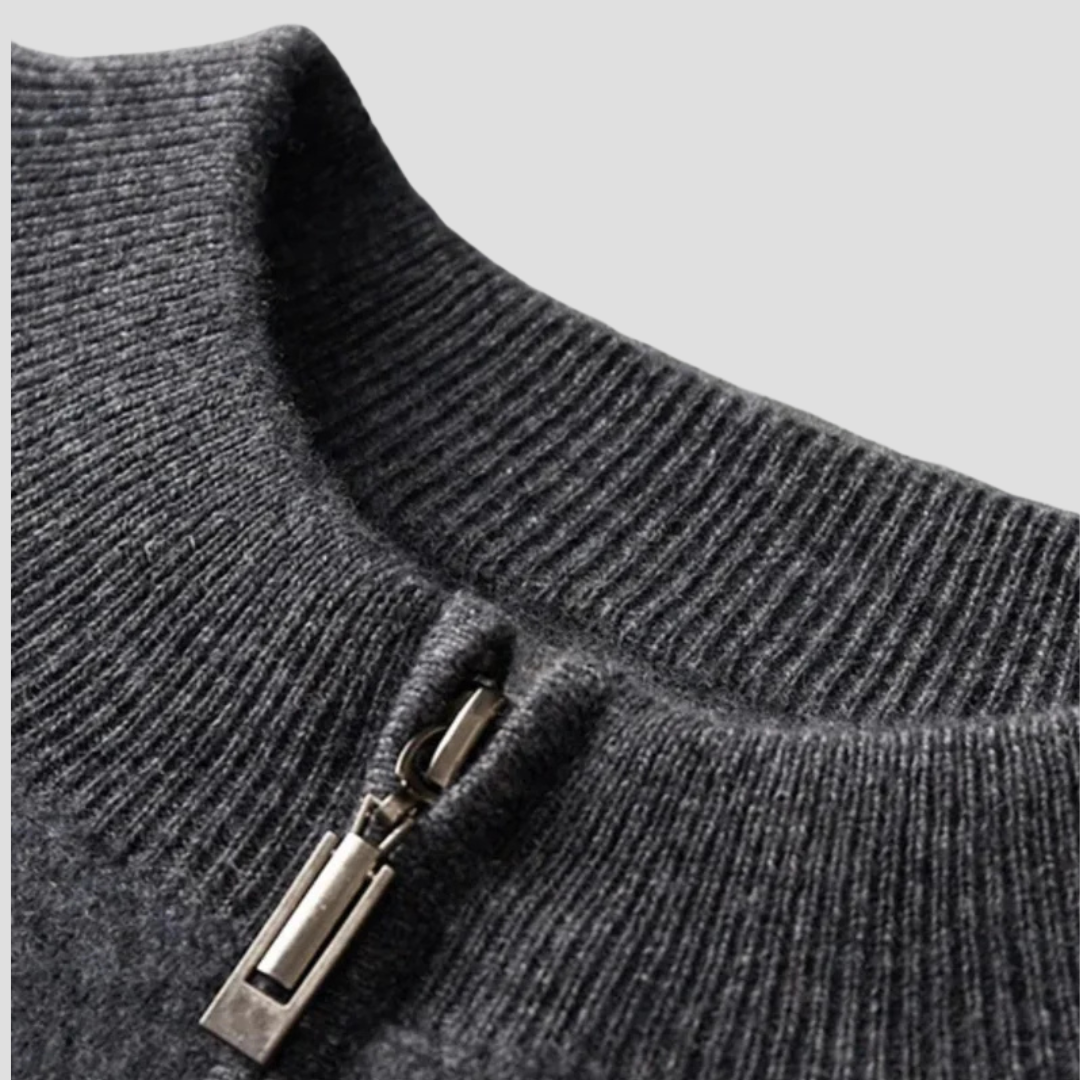 Men’s Merino Wool Blend Knit Cardigan
