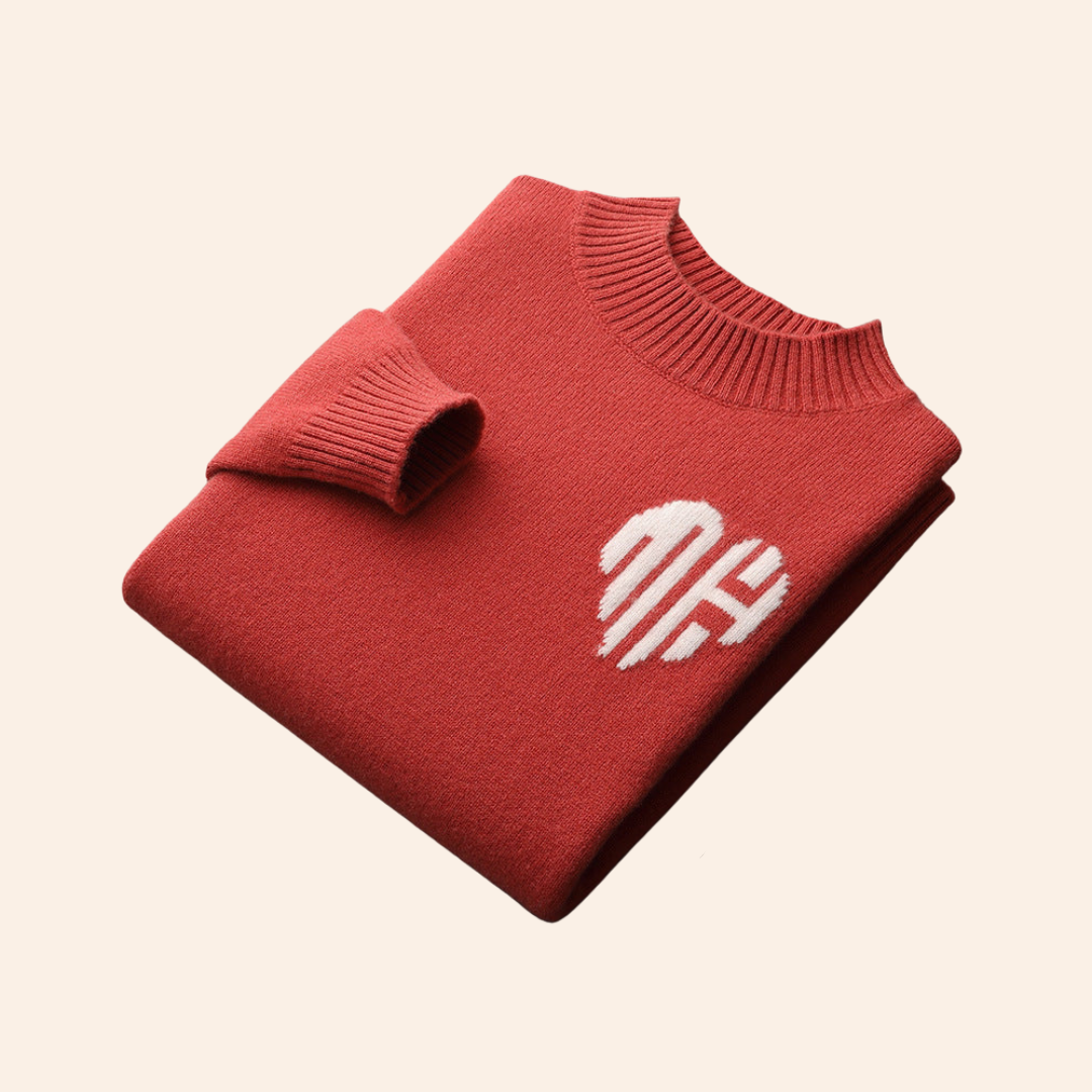 Men’s Knit Heart Sweater
