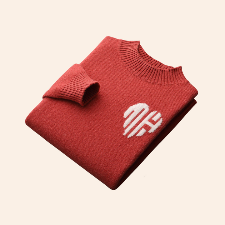 Men’s Knit Heart Sweater