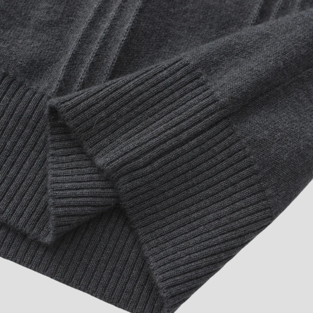 MEN’S HALF-ZIP KNIT JUMPER