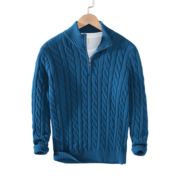 Men’s Half Zip Cotton Sweater