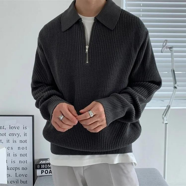 Men’s Half Zip Knit Sweater