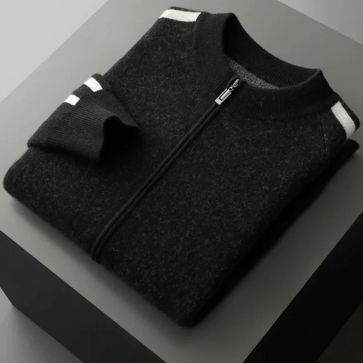 Men’s Merino Wool Blend Knit Cardigan