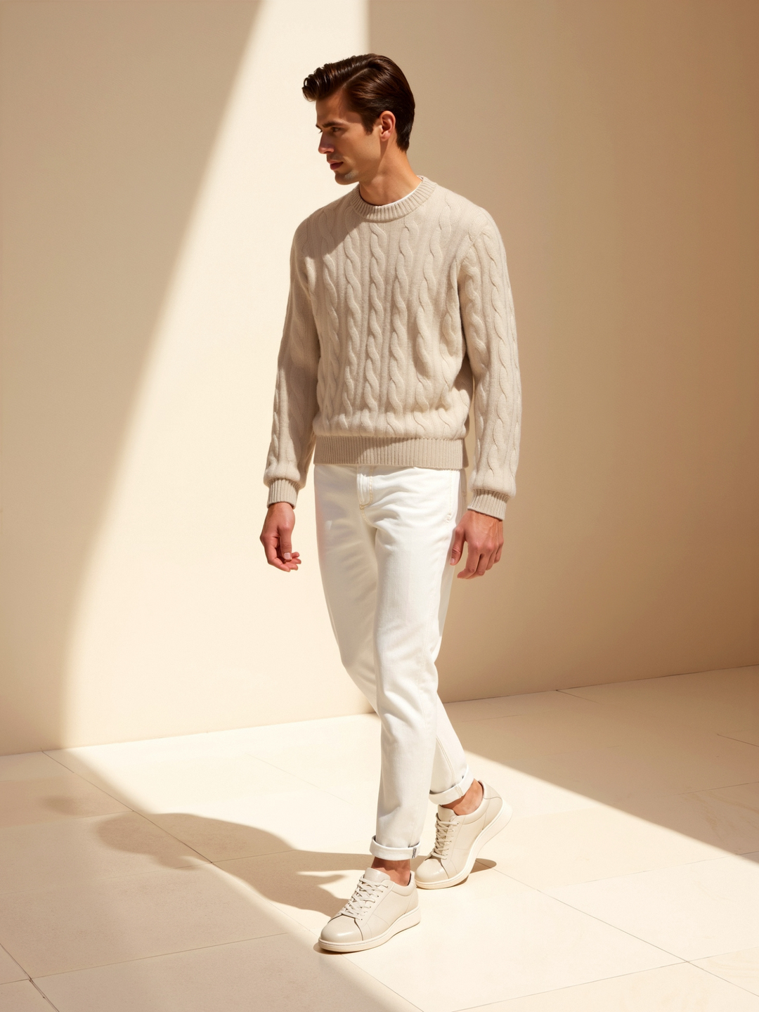 Men’s Knit Cable Sweater