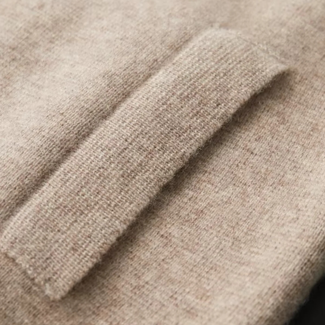 Men’s Pure Wool Zip Knit Cardigan