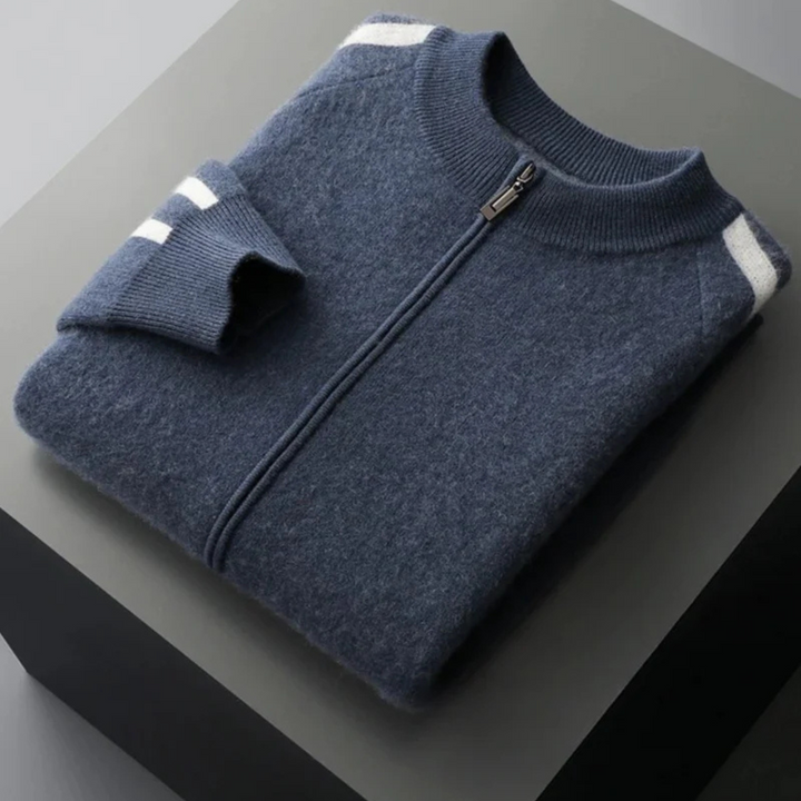 Men’s Merino Wool Blend Knit Cardigan