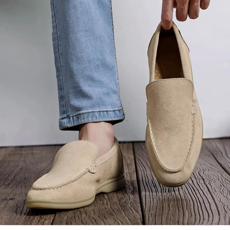 Men’s Suede Slip-On Loafers