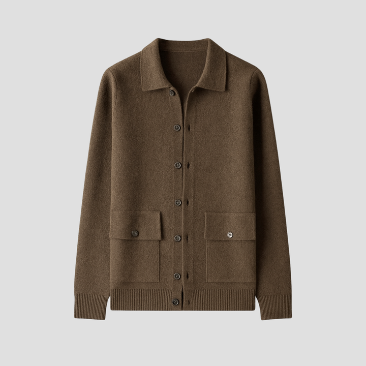 Men’s Wool Blend Knit Cardigan